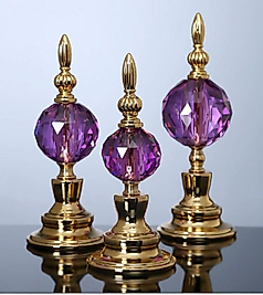 mor kristal toplu obje 3'lü