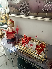 Kırmızı dekoratif set