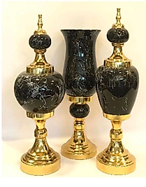 Vazo Prestij 3'lü set siyah