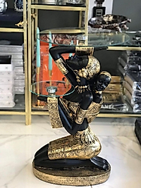 Afrikalı kız sehpa