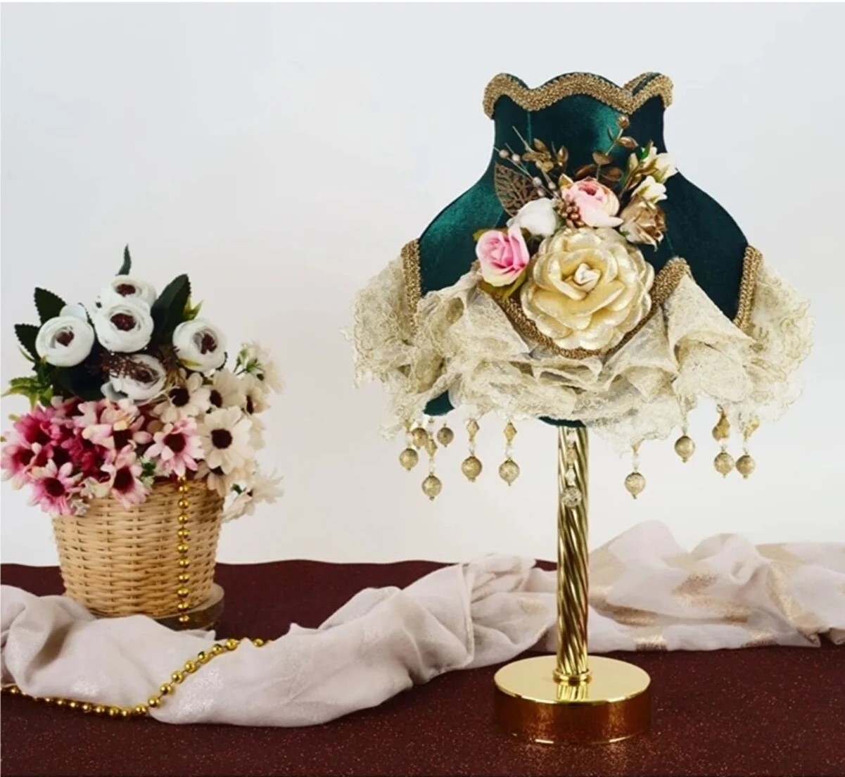 Abajur Çiftli Yeşil 2