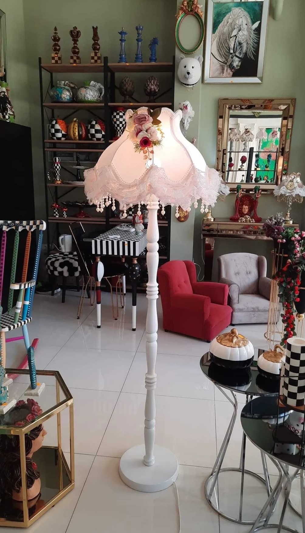 Lambader Pembe Dantelli