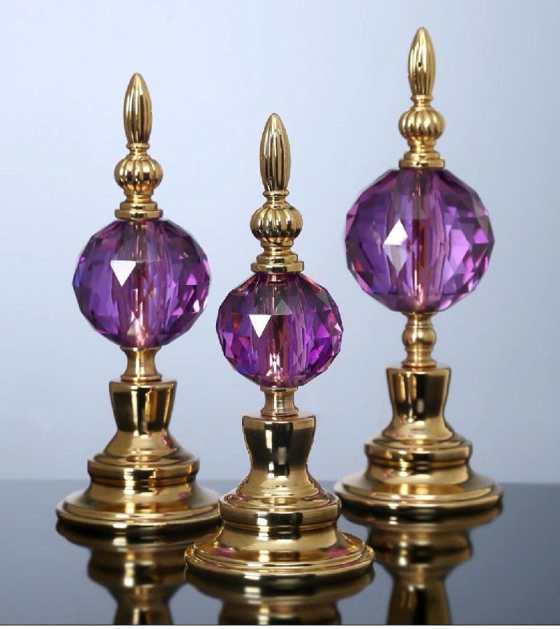 mor kristal toplu obje 3'lü