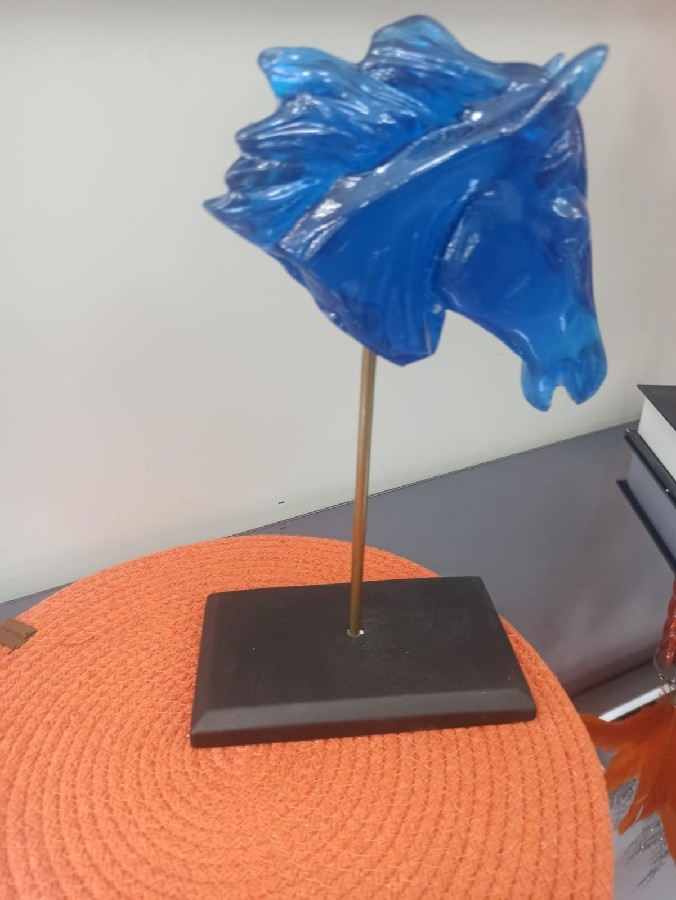 Mavi at kafası Dekoratif