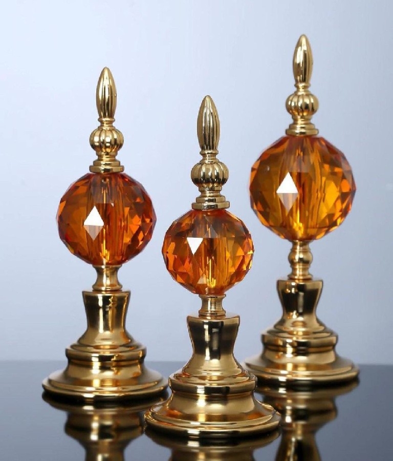 Toplu 3'lü Kristalli Obje