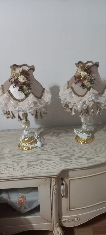 2'li Abajur İncili Ayak